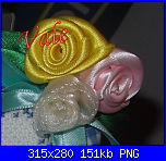 Roselline di  nastrino di raso-roselline-di-raso-png