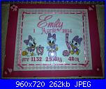 W.I.P. Sampler Nascita Paperina di Natalia-emily-jpg