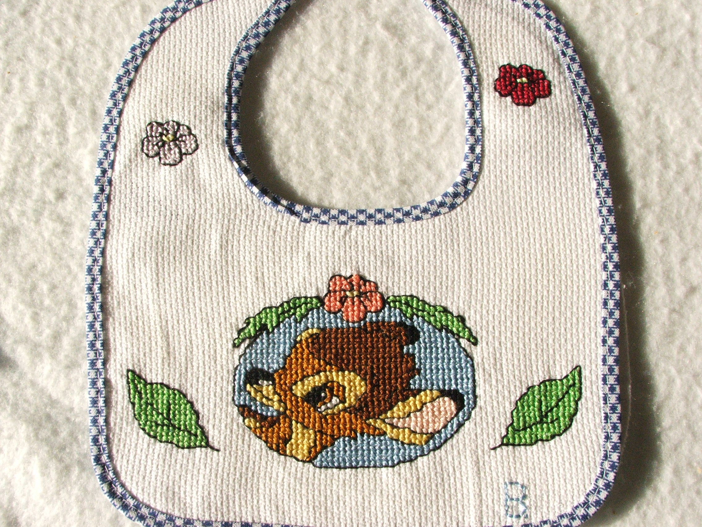 Bavaglino con bambi per Michele