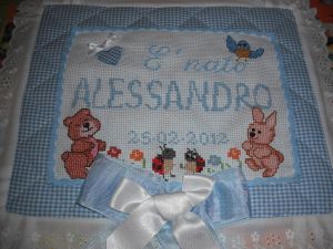 fiocco nascita  per il figlio di mia cugina