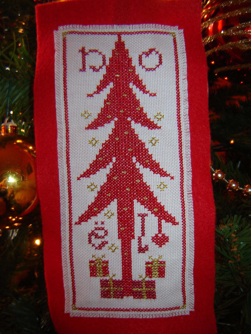 albero di natale broderie