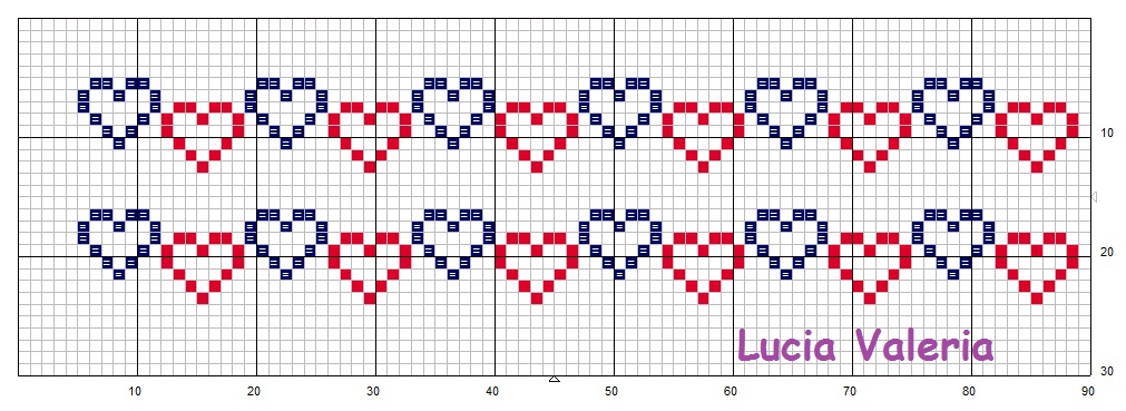 2 - cuori 30x90