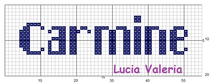 7 - nome Carmine 20x55