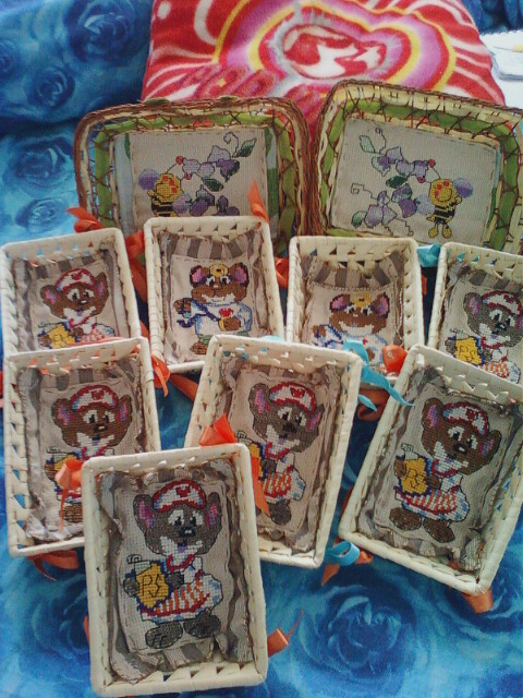 tutti i cestini che ho realizzato