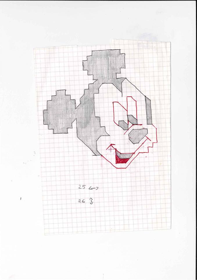 topolino guanto schema