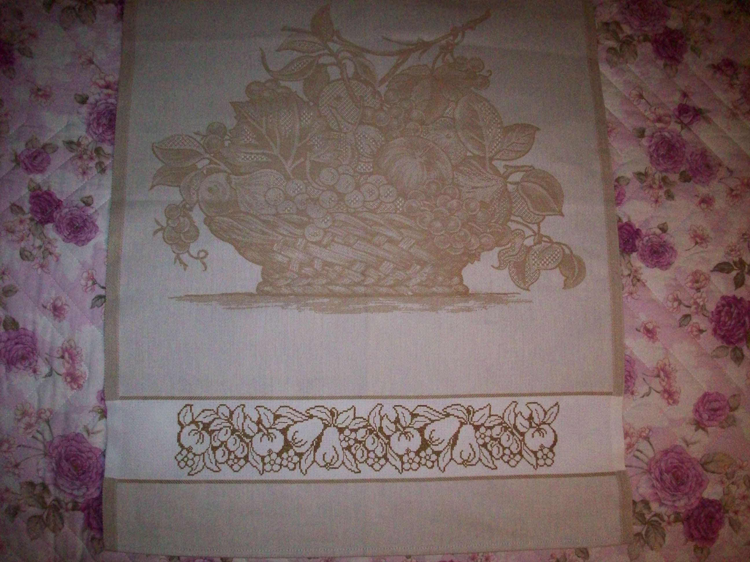 strofinaccio ecru frutta