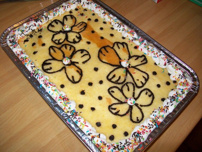 Torta ghirigori con codette arcobaleno