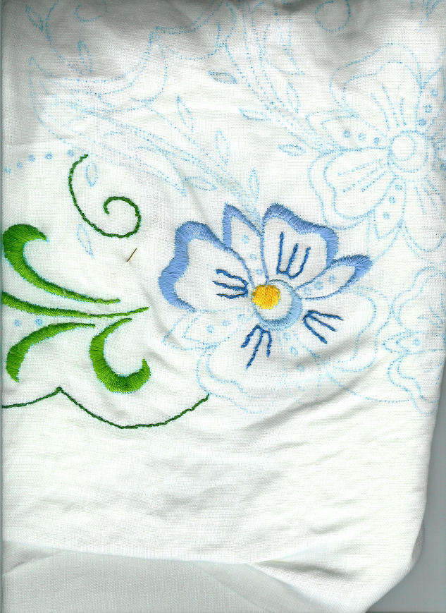 nappe  traditionnelle vue de dessous