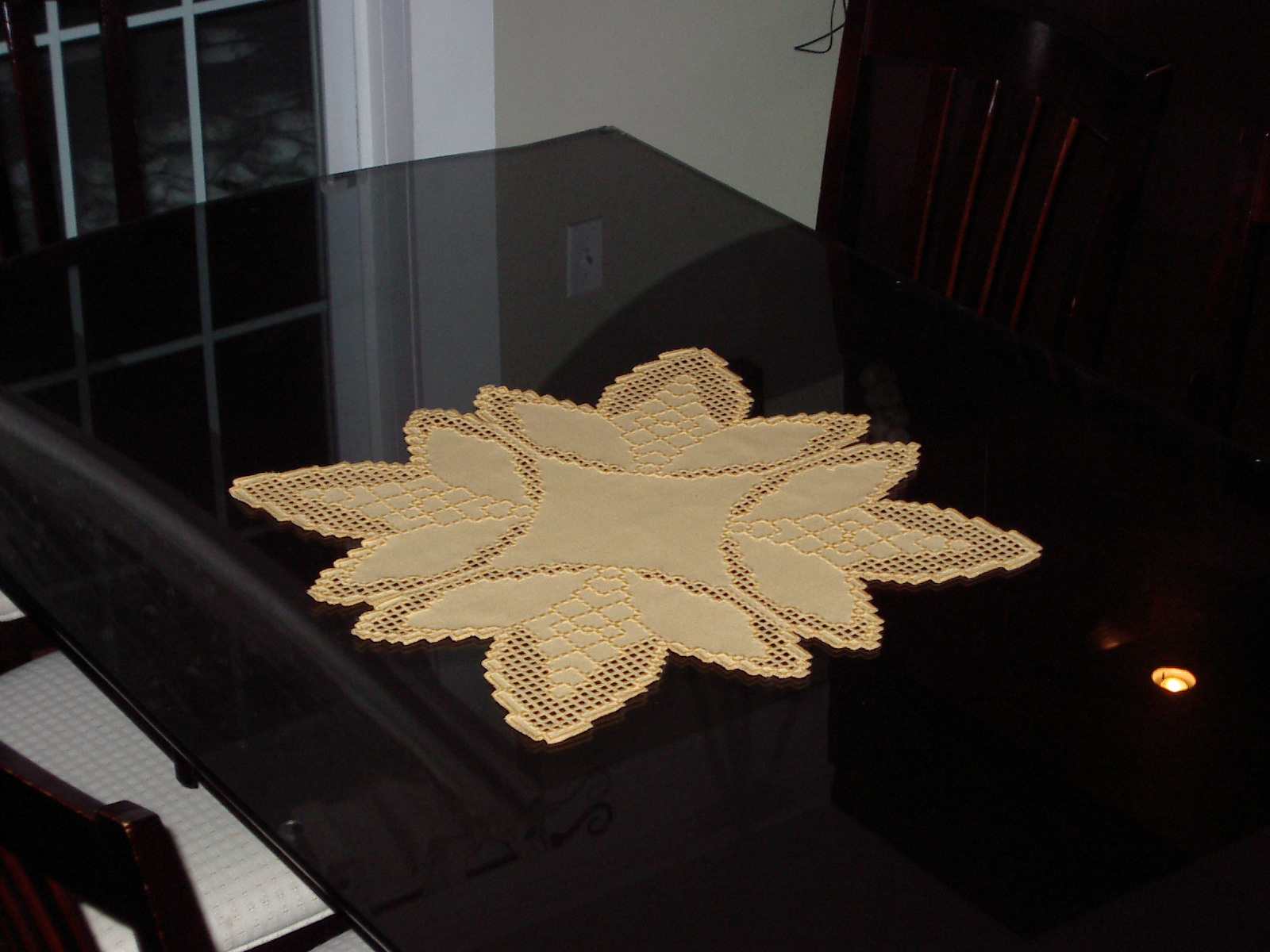 centre de table , derniere broderie realise