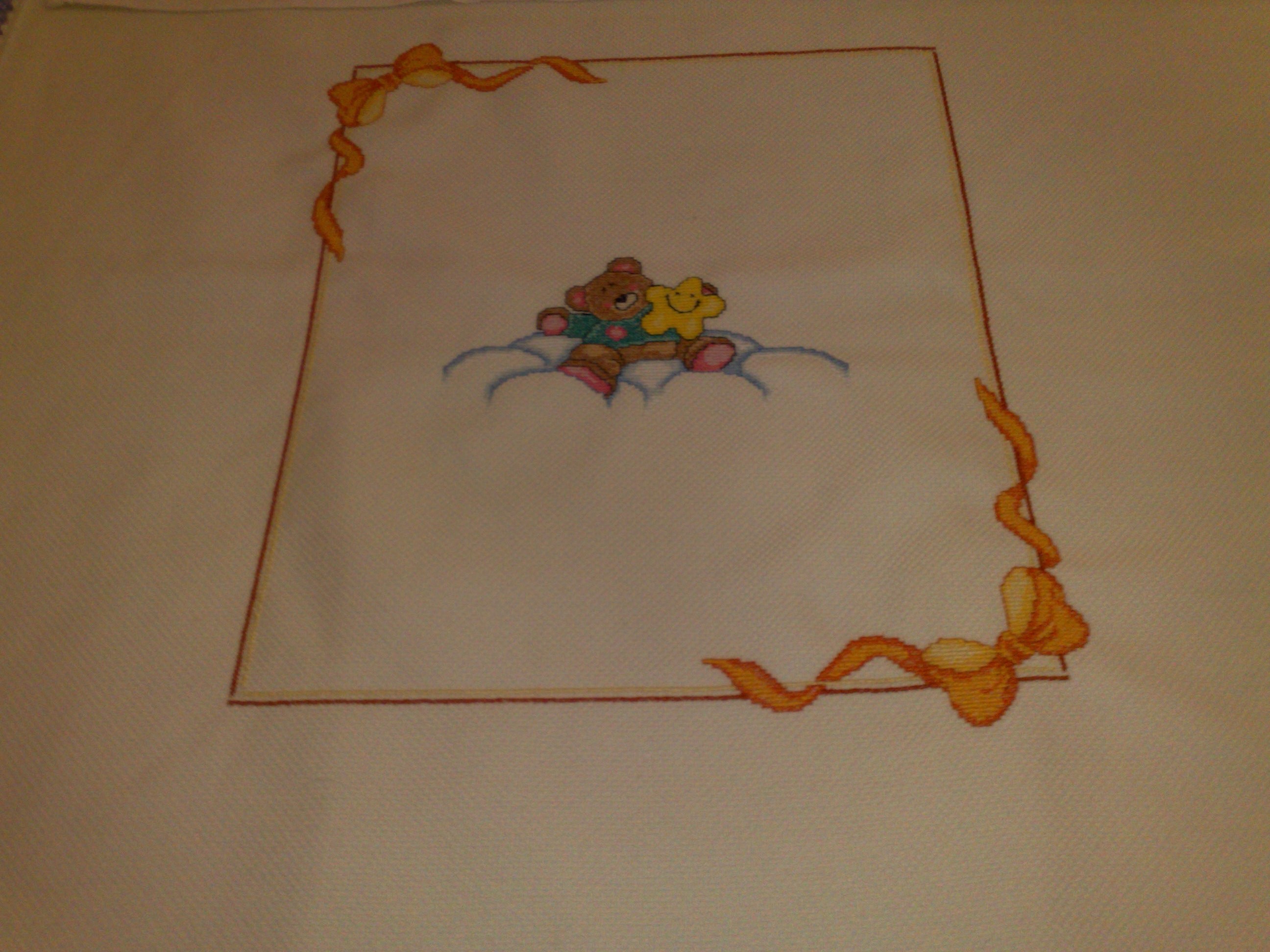 copertina lana orsetto