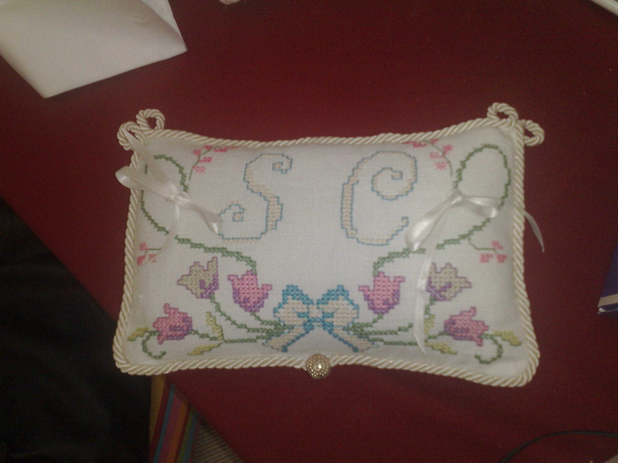 il cuscinetto  degli anelli del mio matrimonio