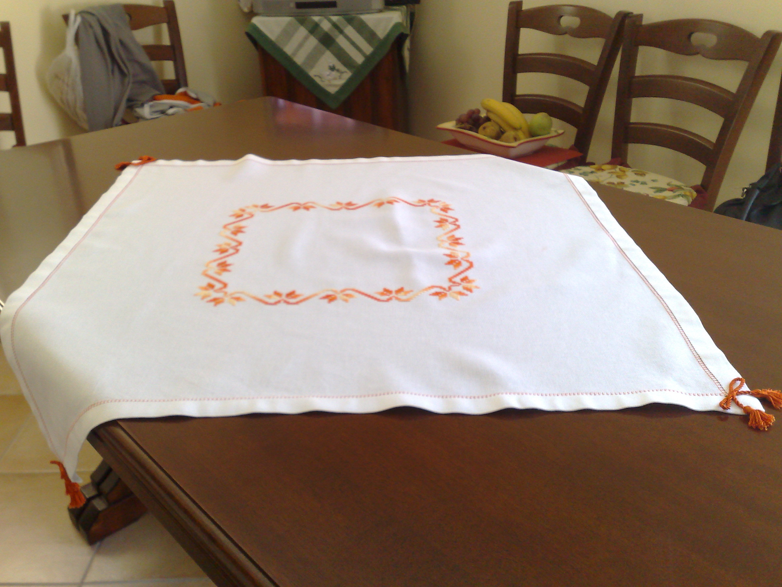 tovaglietta centrotavola in punto pieno