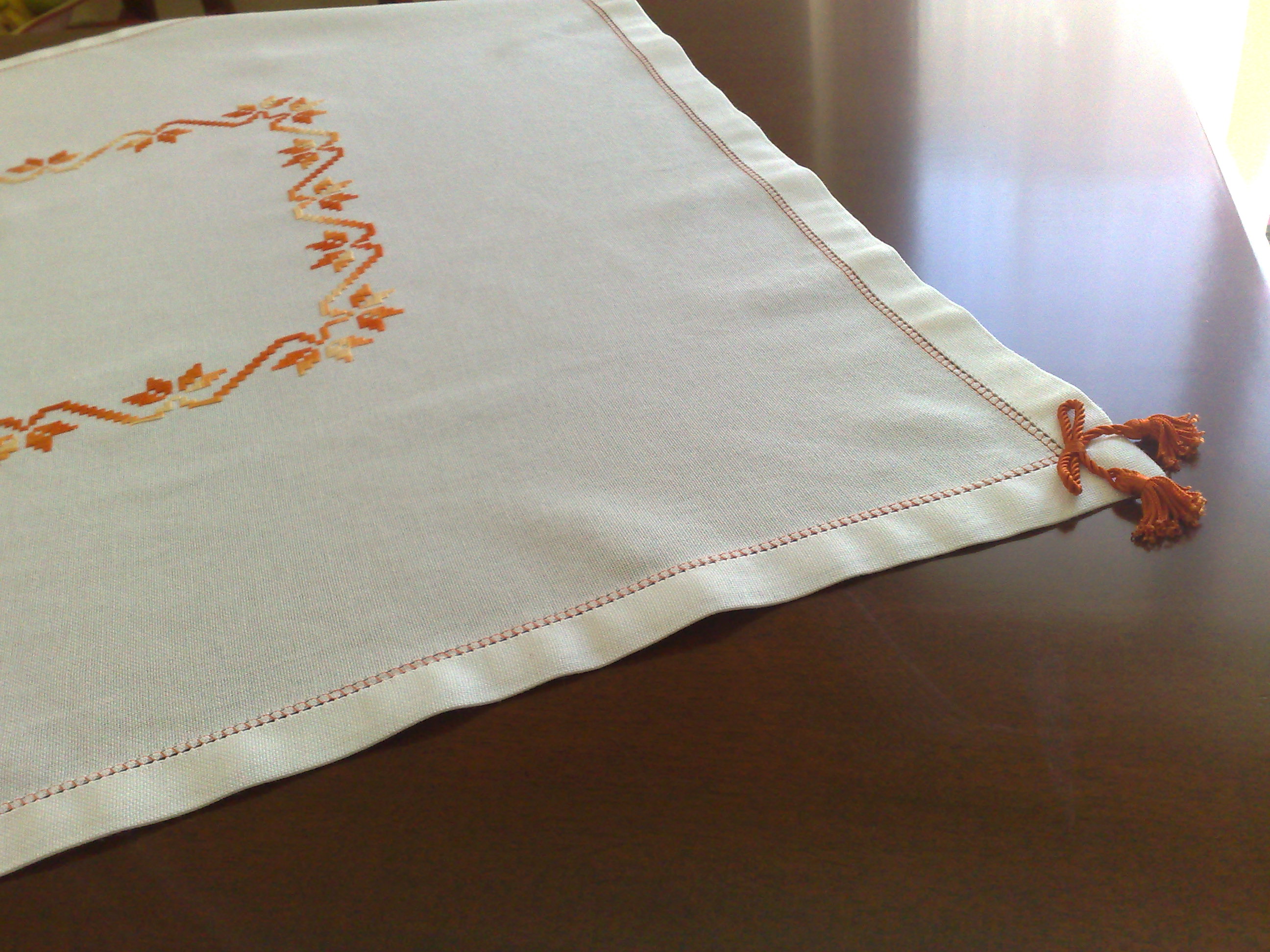 tovaglietta centrotavola in punto pieno