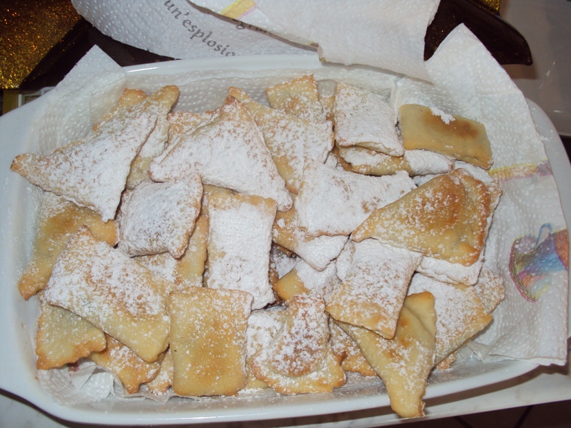 crostoli con nutella al forno