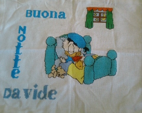 Baby Paperino buona notte Davide