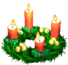 candele natale 18