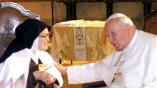 Suor Lucia  e  Sua Santit&aacute;  Giovanni Paolo ll
