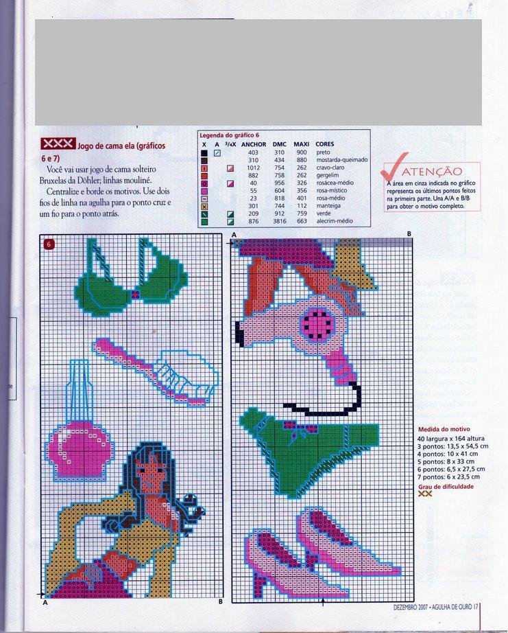 Schema punto croce Accessori Femminili2