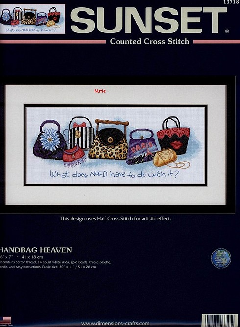 Schema punto croce Collezione Borse 06