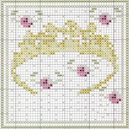 Schema punto croce Diadema