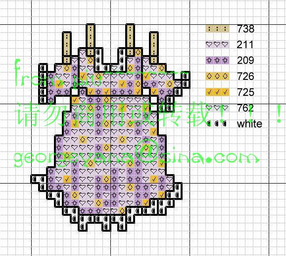 Schema punto croce Panni Stesi 10