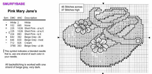 Schema punto croce Scarpe 06