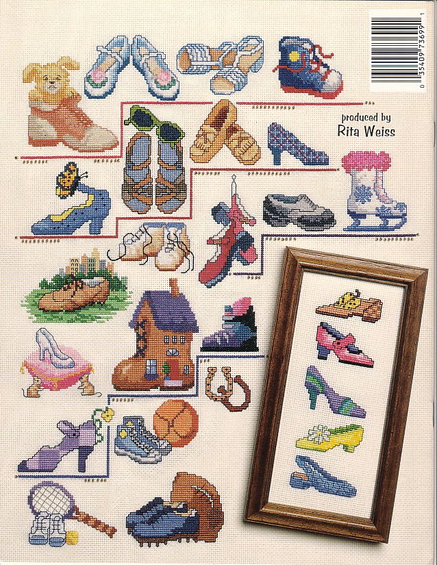 Schema punto croce Scarpe 19