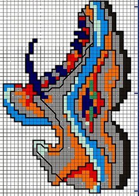 Schema punto croce Scarpe 31