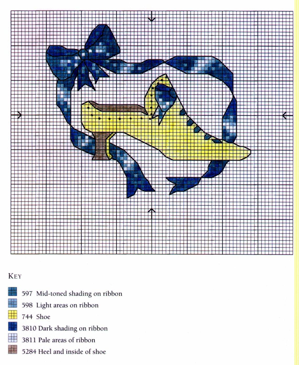 Schema punto croce Scarpe 60