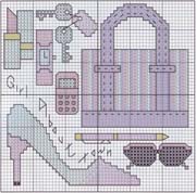 Schema punto croce Accessori Donna In Carriera