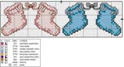 Schema punto croce Calzini Baby 02