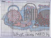 Schema punto croce Collezione Borse 07