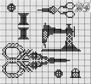 Schema punto croce Forbcine Macchina Da Cucire