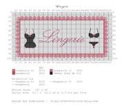 Schema punto croce Lingerie
