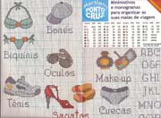 Schema punto croce Occhiali Cappello Costume