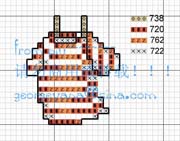 Schema punto croce Panni Stesi 03