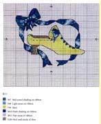 Schema punto croce Scarpe 60