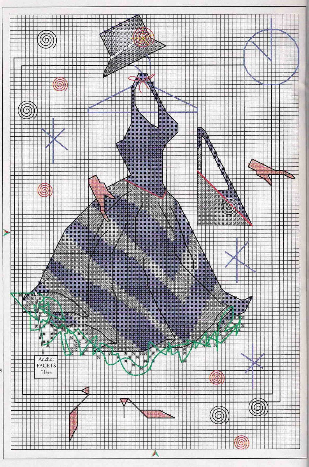 Schema punto croce Ten O Clock 01