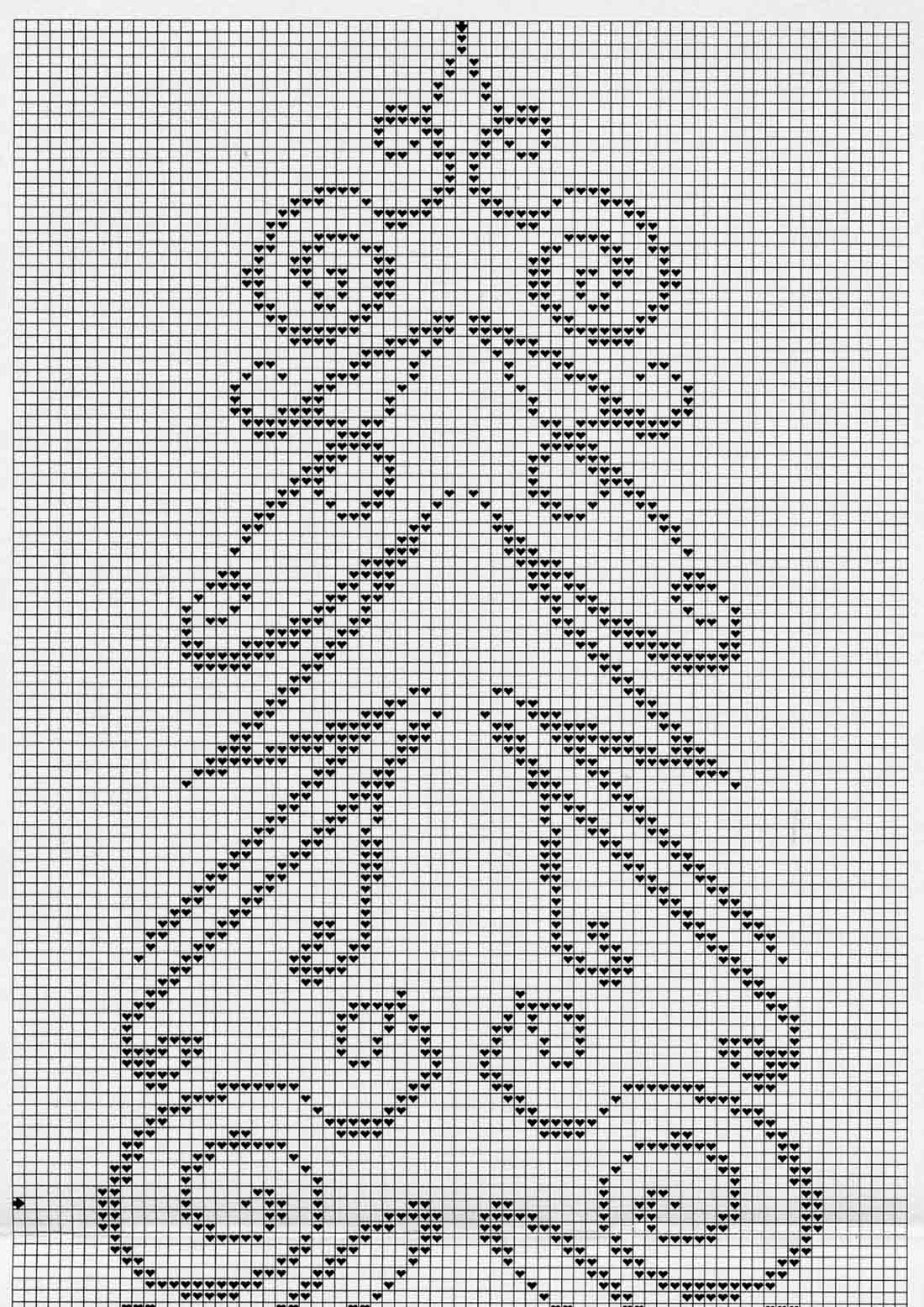 Schema punto croce Albero Natale Strano-1