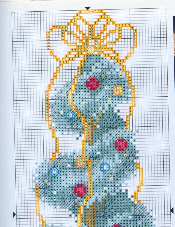 Schema punto croce Albero Natalizio 2