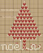 Schema punto croce Albero Uniforme