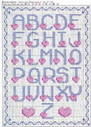 Schema alfabeto Cuoricini 