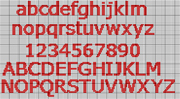 Schema alfabeto Verdana