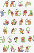 Schema alfabeto Winnie The Pooh