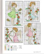 Schema punto croce alfabeto angioletto 6