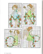 Schema punto croce alfabeto angioletto 7