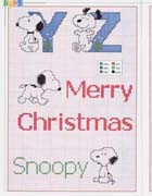 Schema punto croce alfabeto linus 5