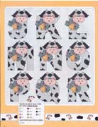 Schema punto croce alfabeto mucchine 2