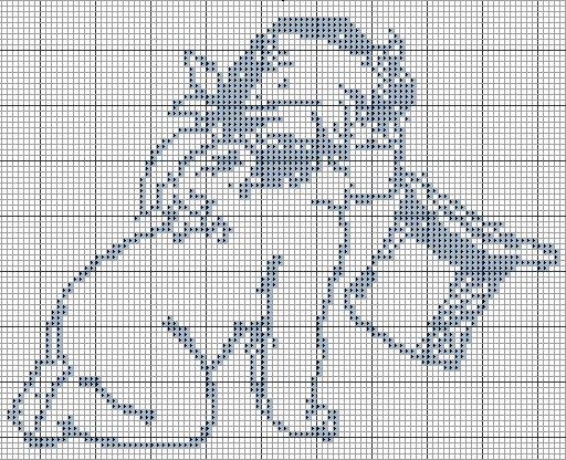 Schema punto croce Angelo Cappello