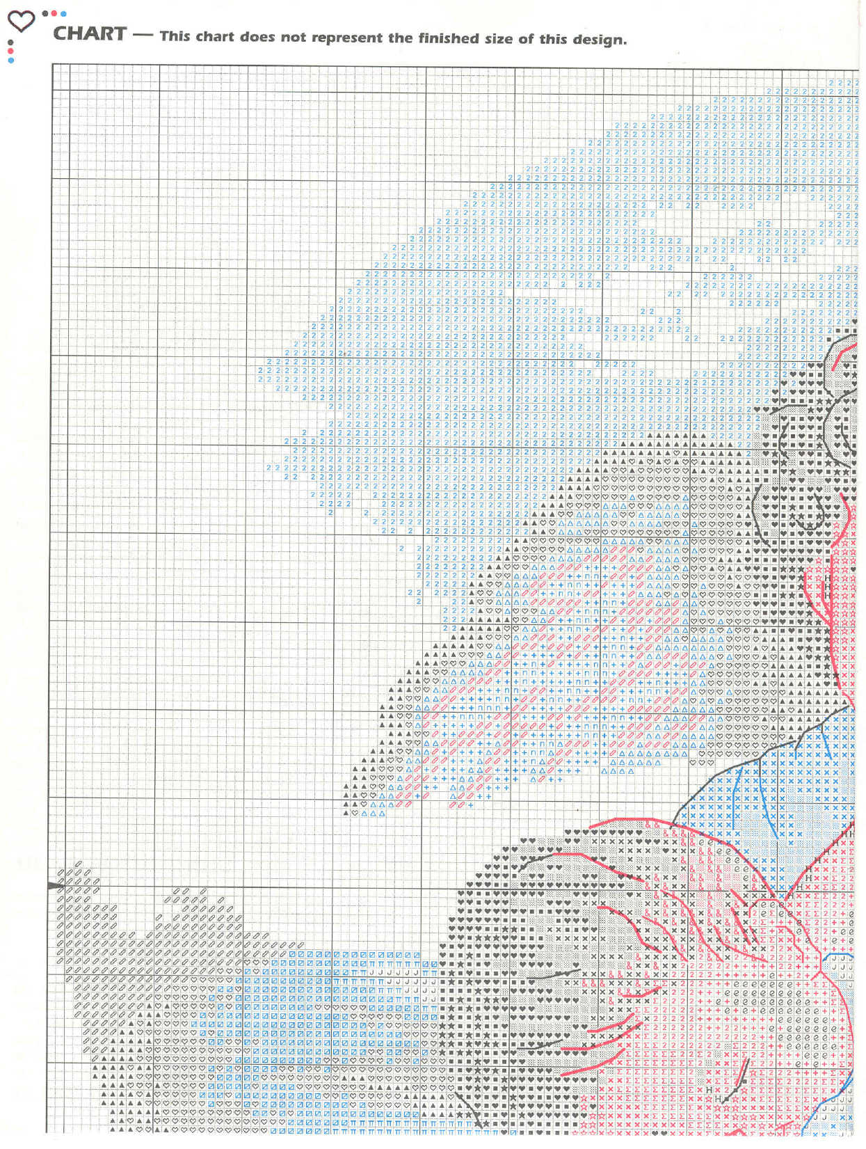 Schema punto croce Angelo Custode 1b